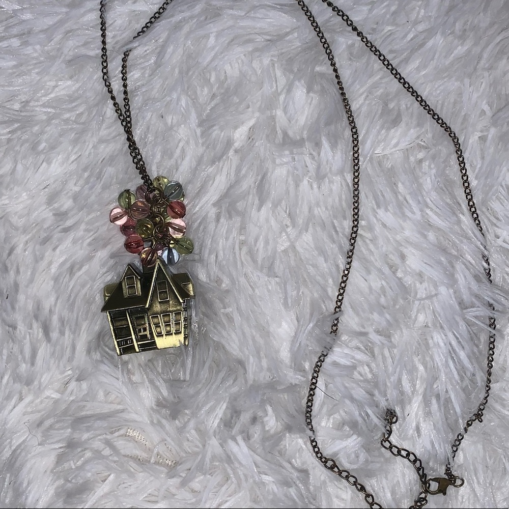 Disney up house and balloons necklace